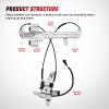imageNilight Power Window Regulator with Motor Rear Driver SideCompatible with Cadillac EscaladeChevy TahoeGMC Yukon 2002 2003 2004 2005 2006Rear Left748228Rear Driver