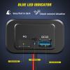 imageNilight Quick USB Outlet Socket 12V 24V Dual USBs Connector 5V 48A Car Outlets with Waterproof Cover Rotating Cap LED Light for Cars Trucks Motorcycle RVs Campers2Pcs USBPD Type C