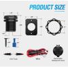 imageNilight Quick USB Outlet Socket 12V 24V Dual USBs Connector 5V 48A Car Outlets with Waterproof Cover Rotating Cap LED Light for Cars Trucks Motorcycle RVs Campers2Pcs Dual USB Charger