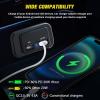 imageNilight Quick USB Outlet Socket 12V 24V Dual USBs Connector 5V 48A Car Outlets with Waterproof Cover Rotating Cap LED Light for Cars Trucks Motorcycle RVs Campers2Pcs USBPD Type C