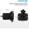 imageNilight Quick USB Outlet Socket 12V 24V Dual USBs Connector 5V 48A Car Outlets with Waterproof Cover Rotating Cap LED Light for Cars Trucks Motorcycle RVs Campers2Pcs Cigarette Lighter Socket