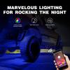 imageNilight RGB LED Rock Lights Kit 8 pods Underglow Neon Multicolor with Bluetooth App Control Music Mode IP68 Exterior Wheel Well Party Lamp for ATV UTV Golf Cart Truck Boat RVRGB Red  Green  Blue