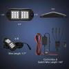 imageNilight RGB LED Rock Lights Kit 8 pods Underglow Neon Multicolor with Bluetooth App Control Music Mode IP68 Exterior Wheel Well Party Lamp for ATV UTV Golf Cart Truck Boat RVRGB 18LED