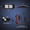 imageNilight RGB LED Rock Lights Kit 8 pods Underglow Neon Multicolor with Bluetooth App Control Music Mode IP68 Exterior Wheel Well Party Lamp for ATV UTV Golf Cart Truck Boat RVRGB 18LED