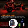 imageNilight RGB LED Rock Lights Kit 8 pods Underglow Neon Multicolor with Bluetooth App Control Music Mode IP68 Exterior Wheel Well Party Lamp for ATV UTV Golf Cart Truck Boat RVRGB Red  Green  Blue