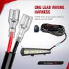 imageNilight Remote Wiring Harness for LED Light Bar Wireless Strobe Flash Work Driving Lights 12V 15A 16AWG Controller 5PIN Switch Waterproof Power Relay Blade Fuse2 Leads14AWG1 Lead Remote Flash 5PIN Switch