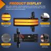 imageNilight Side Mirror Marker Light Switchback Amber Turn Signals White Day Running Lights Smoked Lens Plug and Play Compatible With 20092014 Ford F150 20102014 RaptorChevyGMC 20162019