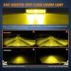 imageNilight Side Shooter LED Light Bar 2PCS 65 Inch 60W Flood Spot Beam Combo Fog Driving Pods 16AWG 5Pin Rocker Switch Wiring Harness Kit for Truck ATV UTV Boat60W Amber Side Shooter Light  Wiring Harness