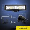 imageNilight Side Shooter LED Pods 2PCS 65 Inch 60W Flood Spot Beam Combo Light Bar Fog Driving Lights Work Lighting for Truck ATV UTV Boat2Pcs 16LEDs Lights