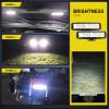 imageNilight Side Shooter LED Pods 2PCS 65 Inch 60W Flood Spot Beam Combo Light Bar Fog Driving Lights Work Lighting for Truck ATV UTV Boat2Pcs 16LEDs Lights