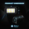 imageNilight Side Shooter LED Pods 2PCS 65 Inch 60W Flood Spot Beam Combo Light Bar LED Fog Driving Lighting Work Lamp for Truck ATV UTV Boat2Pcs Flush Mount Lights