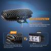 imageNilight Side Shooter LED Pods 2PCS 65 Inch 60W Flood Spot Beam Combo Light Bar LED Fog Driving Lighting Work Lamp for Truck ATV UTV Boatwhite
