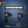 imageNilight Single Row LED Light Bar UltraSlim Spot Pods 2PCS 7 Inch 18W Fog Light Driving Work Roof Bumper Lighting for Offroad 4x4 Trucks Polaris RZR SUV ATV UTV7 Inch Spot 2Pcs Lights