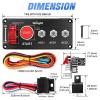 imageNilight Start Engine Button 12V DC 50A SPST on Off Momentary Switch Red Car Start Engine Button Stater Push Start Ignition Switch for Racing Sport Cars Trucks 2 Years WarrantyRed 5 in 1 Panel