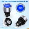 imageNilight Start Engine Button 12V DC 50A SPST on Off Momentary Switch Red Car Start Engine Button Stater Push Start Ignition Switch for Racing Sport Cars Trucks 2 Years WarrantyBlue Start Engine Button