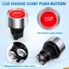 imageNilight Start Engine Button 12V DC 50A SPST on Off Momentary Switch Red Car Start Engine Button Stater Push Start Ignition Switch for Racing Sport Cars Trucks 2 Years WarrantyRed Start Engine Button