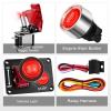 imageNilight Start Engine Button 12V DC 50A SPST on Off Momentary Switch Red Car Start Engine Button Stater Push Start Ignition Switch for Racing Sport Cars Trucks 2 Years WarrantyRed 2 in 1 Panel