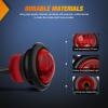 imageNilight TL03 10 PCS 34 Round Clearance LED Front Rear Side Indicator Bullet Marker Light for Truck RV Car Bus Trailer Van Caravan Boat 12V Amber10pcs 2Pin Red