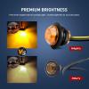 imageNilight TL03 10 PCS 34 Round Clearance LED Front Rear Side Indicator Bullet Marker Light for Truck RV Car Bus Trailer Van Caravan Boat 12V Amber50Pcs Amber