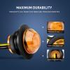 imageNilight TL03 10 PCS 34 Round Clearance LED Front Rear Side Indicator Bullet Marker Light for Truck RV Car Bus Trailer Van Caravan Boat 12V Amber50Pcs Amber