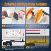 imageNilight TL03 10 PCS 34 Round Clearance LED Front Rear Side Indicator Bullet Marker Light for Truck RV Car Bus Trailer Van Caravan Boat 12V Amber5Pcs Amber