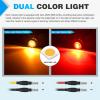imageNilight TL03 10 PCS 34 Round Clearance LED Front Rear Side Indicator Bullet Marker Light for Truck RV Car Bus Trailer Van Caravan Boat 12V AmberAmber Red 10Pcs