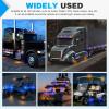 imageNilight TL03 10 PCS 34 Round Clearance LED Front Rear Side Indicator Bullet Marker Light for Truck RV Car Bus Trailer Van Caravan Boat 12V AmberAmber Blue 10Pcs