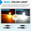 imageNilight TL03 10 PCS 34 Round Clearance LED Front Rear Side Indicator Bullet Marker Light for Truck RV Car Bus Trailer Van Caravan Boat 12V AmberAmber White 10Pcs