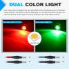 imageNilight TL03 10 PCS 34 Round Clearance LED Front Rear Side Indicator Bullet Marker Light for Truck RV Car Bus Trailer Van Caravan Boat 12V AmberRed Green 10Pcs