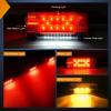 imageNilight TL20 2PCS Submersible Kit Low Profile Rectangular LED Stop Tail Turn Signal Side Marker Light on 12V RV Pickup Trucks Marine Boats Trailers 2 Years WarrantyRed White BlackTrailer Light wMarker Lights wID Bar