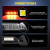 imageNilight Third Brake Light Tail High Mount 3rd Stop Cargo Reverse LED Lights Red Lens Compatible with Chevy Colorado and GMC Canyon 2004 2005 2006 2007 2008 2009 2010 2011 2012 Pickup TruckClear Lens