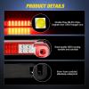 imageNilight Third Brake Light Tail High Mount 3rd Stop Cargo Reverse LED Lights Red Lens Compatible with Chevy Colorado and GMC Canyon 2004 2005 2006 2007 2008 2009 2010 2011 2012 Pickup TruckRed Lens