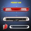imageNilight Third Brake Light Tail High Mount 3rd Stop Cargo Reverse LED Lights Red Lens Compatible with Chevy Colorado and GMC Canyon 2004 2005 2006 2007 2008 2009 2010 2011 2012 Pickup TruckRed Lens