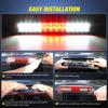 imageNilight Third Brake Light Tail High Mount 3rd Stop Cargo Reverse LED Lights Red Lens Compatible with Chevy Colorado and GMC Canyon 2004 2005 2006 2007 2008 2009 2010 2011 2012 Pickup TruckRed Lens