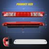 imageNilight Third Brake Light Tail High Mount 3rd Stop Cargo Reverse LED Lights Red Lens Compatible with Chevy Colorado and GMC Canyon 2004 2005 2006 2007 2008 2009 2010 2011 2012 Pickup TruckRed Lens
