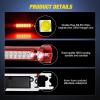 imageNilight Third Brake Light Tail High Mount 3rd Stop Cargo Reverse LED Lights Red Lens Compatible with Chevy Colorado and GMC Canyon 2004 2005 2006 2007 2008 2009 2010 2011 2012 Pickup TruckRed Lens