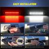 imageNilight Third Brake Light Tail High Mount 3rd Stop Cargo Reverse LED Lights Red Lens Compatible with Chevy Colorado and GMC Canyon 2004 2005 2006 2007 2008 2009 2010 2011 2012 Pickup TruckClear Lens
