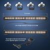 imageNilight Traffic Advisor Emergency Strobe Light Bar 2 In 1 17Inch 32LED 23 Flash Patterns Directional Safety Warning Lights with Cigar Lighter on Trucks Police Construction VehiclesAmber