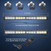 imageNilight Traffic Advisor Emergency Strobe Light Bar 2 In 1 17Inch 32LED 23 Flash Patterns Directional Safety Warning Lights with Cigar Lighter on Trucks Police Construction VehiclesRed Mix White