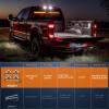 imageNilight Traffic Advisor Emergency Strobe Light Bar 2 In 1 17Inch 32LED 23 Flash Patterns Directional Safety Warning Lights with Cigar Lighter on Trucks Police Construction VehiclesAmber