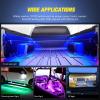 imageNilight Truck Bed Light Strip RGBIC LED Bar for Pickup Multi Dream Color DIY Music Synchronous with APP and RF Remote Control 3PCS 60 inch Cargo LightingRGB Red  Green  Blue