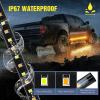 imageNilight Truck LED Running Board Lights 2 PCS 48nch Side Maker Light with White Courtesy ampamp Sequential Amber Turn Signal Lighting Strips Kit for Trucks Pickup SUV48 Running Board Lights WhiteAmber