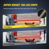 imageNilight Truck Tailgate Light Strip 48quot Aluminum Frame Triple Row 780 LED Strip with Red Running Brake Lights White Reverse Amber Sequential Turn Signals Strobe Lights2 Years Warranty48 Aluminum Frame LED Strip