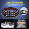 imageNilight Truck Tailgate Light Strip 48quot Aluminum Frame Triple Row 780 LED Strip with Red Running Brake Lights White Reverse Amber Sequential Turn Signals Strobe Lights2 Years Warranty60 LightBed Light StripYSplitter
