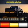 imageNilight Truck Tailgate Light Strip 48quot Aluminum Frame Triple Row 780 LED Strip with Red Running Brake Lights White Reverse Amber Sequential Turn Signals Strobe Lights2 Years Warranty2Pcs 28 Aluminum Frame LED Strip