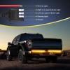 imageNilight Truck Tailgate Light Strip 48quot Aluminum Frame Triple Row 780 LED Strip with Red Running Brake Lights White Reverse Amber Sequential Turn Signals Strobe Lights2 Years Warranty2Pcs 28 Aluminum Frame LED Strip