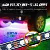 imageNilight Truck Tailgate Light Strip 60quot Aluminum FrameTriple Row Light Bar 1200 LED w Red Running Brake White Reverse Light Red Sequential Turn Signal6Pcs RGBIC Underglow Light