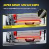 imageNilight Truck Tailgate Light Strip 60quot Aluminum FrameTriple Row Light Bar 1200 LED w Red Running Brake White Reverse Light Red Sequential Turn Signal60 Aluminum Frame Tailgate Light Bar