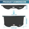 imageNilight Trunk Cargo Cover for Jeep Grand Cherokee L 3 Row 2021 2022 2023 2024 2025 Retractable Security Shade Rear Cargo Cover with Trunk Storage Net20132019 Ford Escape
