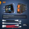 imageNilight UTV Backup Lights Rocker Switch On Off 5 PIN SPST LED Light Bar Switches with Orange Backlit 12V 24V Toggle with Jumper Wires Set for ATVs UTVs Cars Trucks RVsHigh Low Beam 6PIN